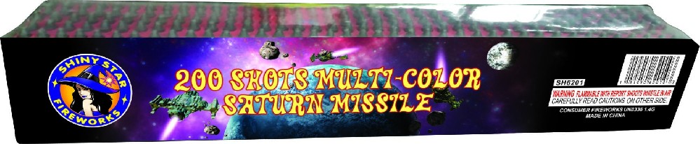 200 SHOTS MULTI-COLOR SATURN MISSILE