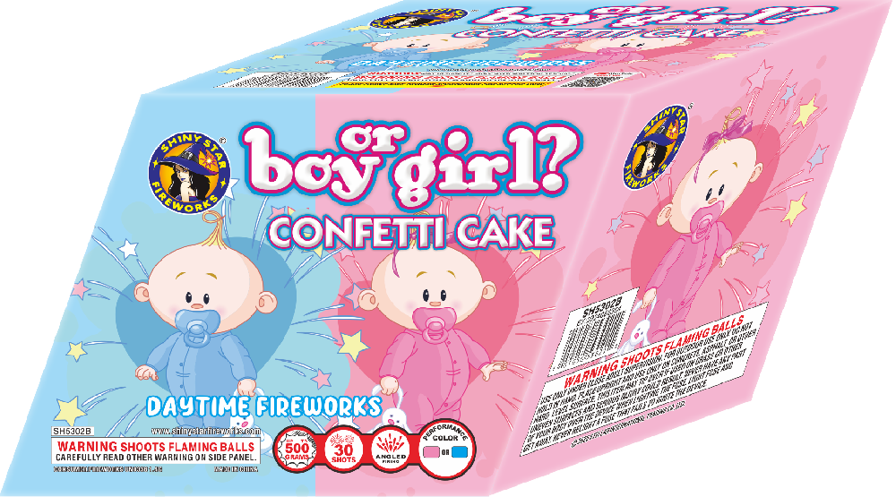 BOY OR GIRL? CONFETTI CAKE