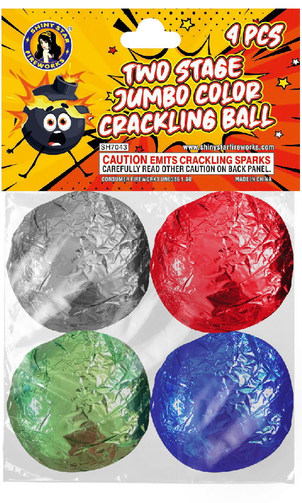 TWO STAGE JUMBO COLOR CRACKLING BALL